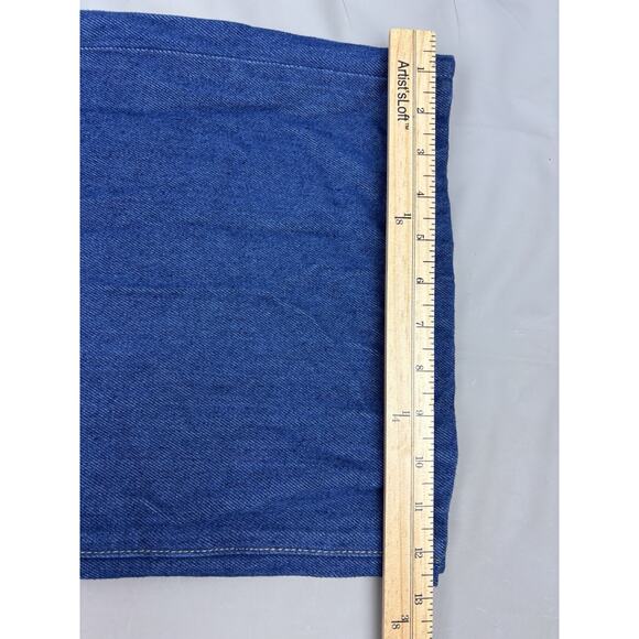 LOFT The Palazzo Denim Pant Women's 10/30 Blue Wide Leg Jean NWT - Picture 8 of 14